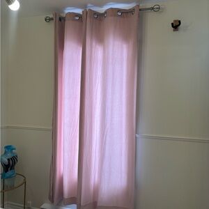 Elegant velvet Pink Curtains
